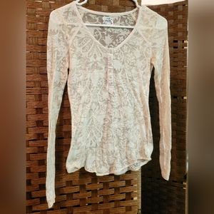 Free People Small Lace Long sleeve